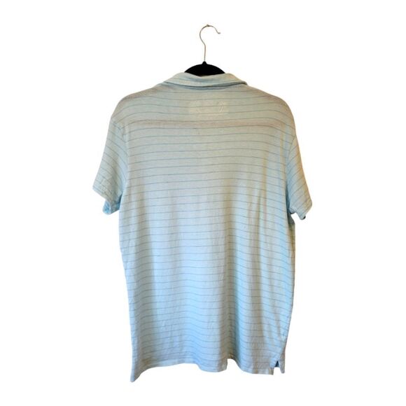 Grayers Light Blue Striped Lightweight Polo - Picture 2 of 7